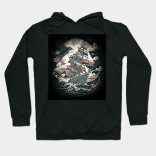 Stormy seas the best gift for lovers of the sea and art. The great Brucie says goodbye to BFC Hoodie